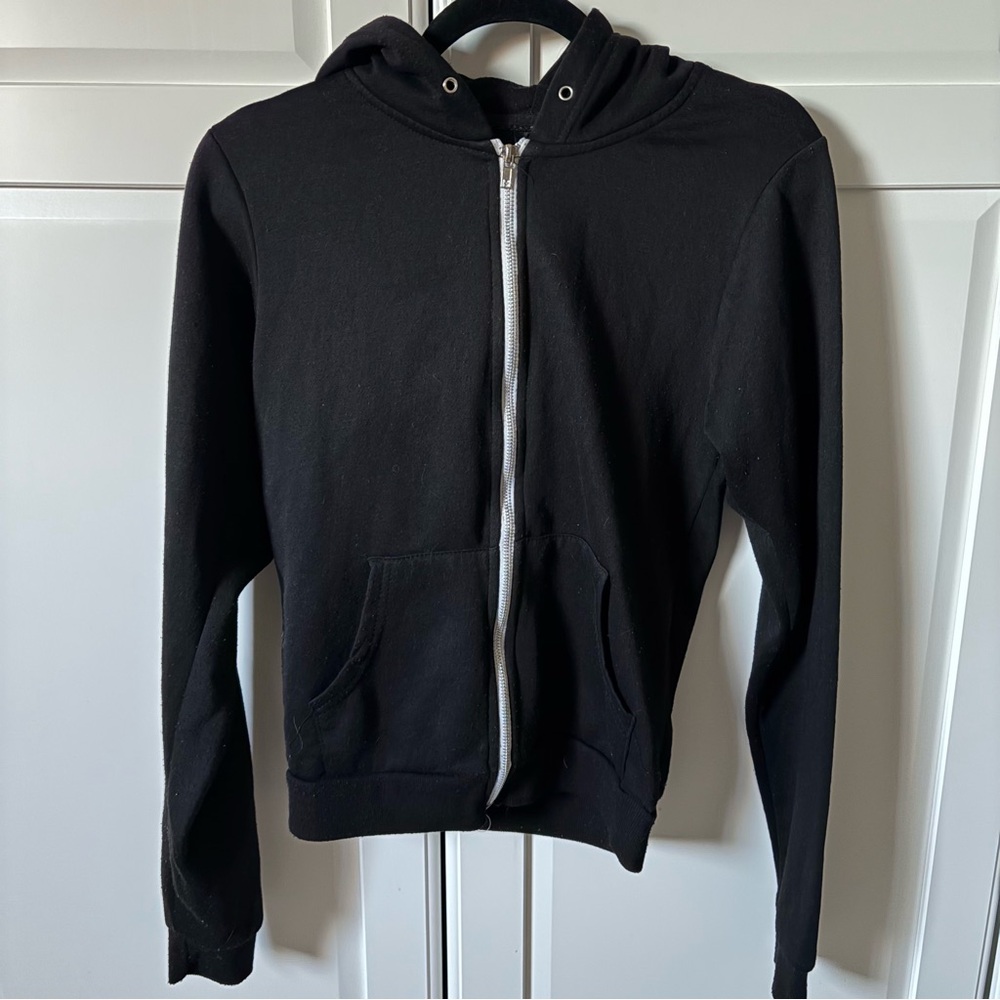 Black Zip-Up Hoodie